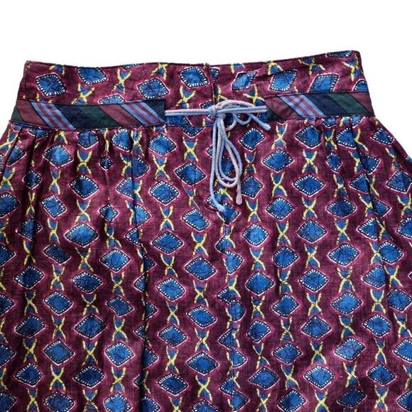 Gipsy Brand Skirt Womens Size Medium Red Blue Retro Mini Skater Boho - Picture 6 of 6